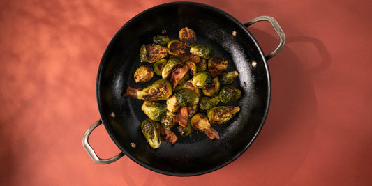 ROASTED BRUSSELS SPROUTS WITH SUGAR-FREE MAPLE SYRUP