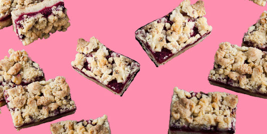 VEGAN RASPBERRY CRUMBLE BARS, NO SUGAR ADDED