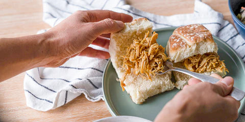 INSTANT POT SUGAR-FREE BBQ CHICKEN SLIDERS