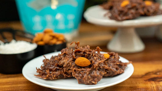 CHOCOLATE COCONUT NO BAKE COOKIES