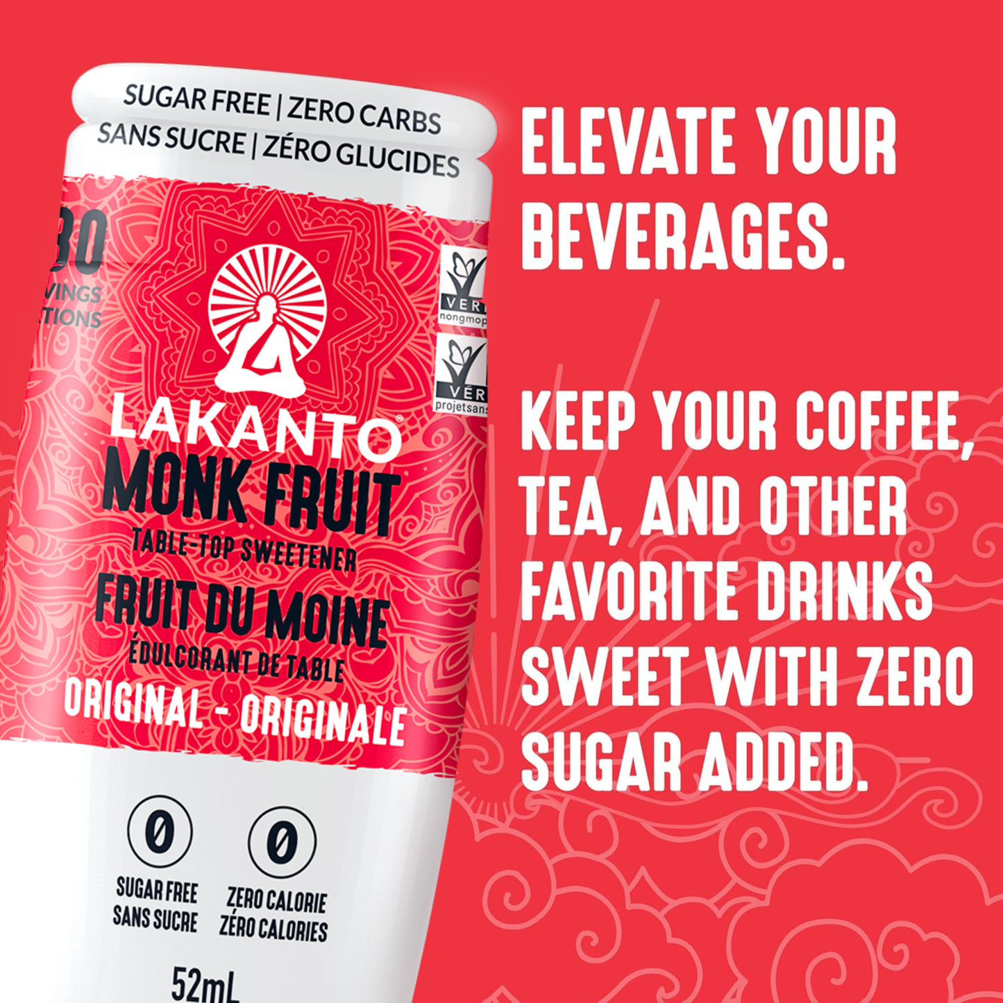 Liquid Monk Fruit Sweetener Extract Drop - Original