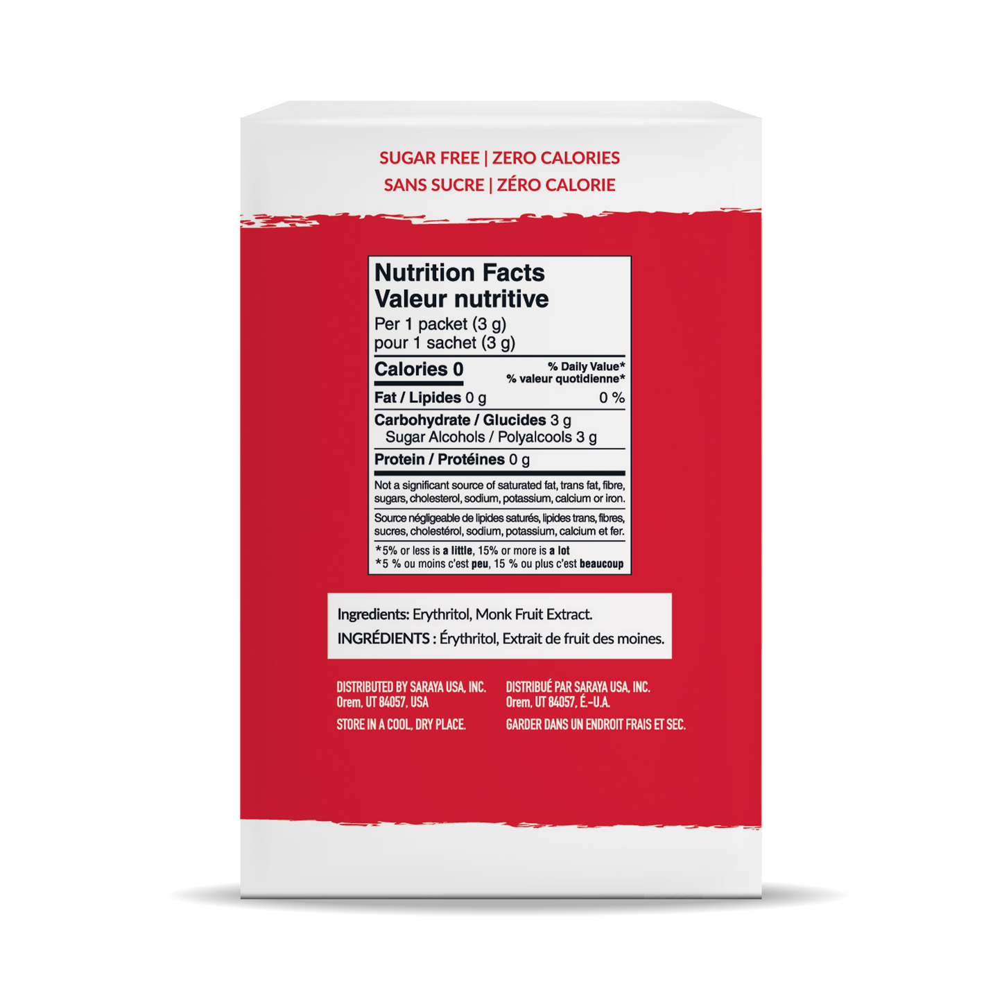 Classic Monkfruit and Erythritol 2:1 Sweetener Packets - White Sugar Replacement