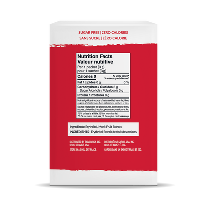 Classic Monkfruit and Erythritol 2:1 Sweetener Packets - White Sugar Replacement