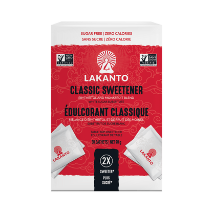 Classic Monkfruit and Erythritol 2:1 Sweetener Packets - White Sugar Replacement