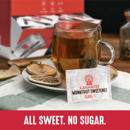 Classic Monkfruit and Erythritol 2:1 Sweetener Packets - White Sugar Replacement