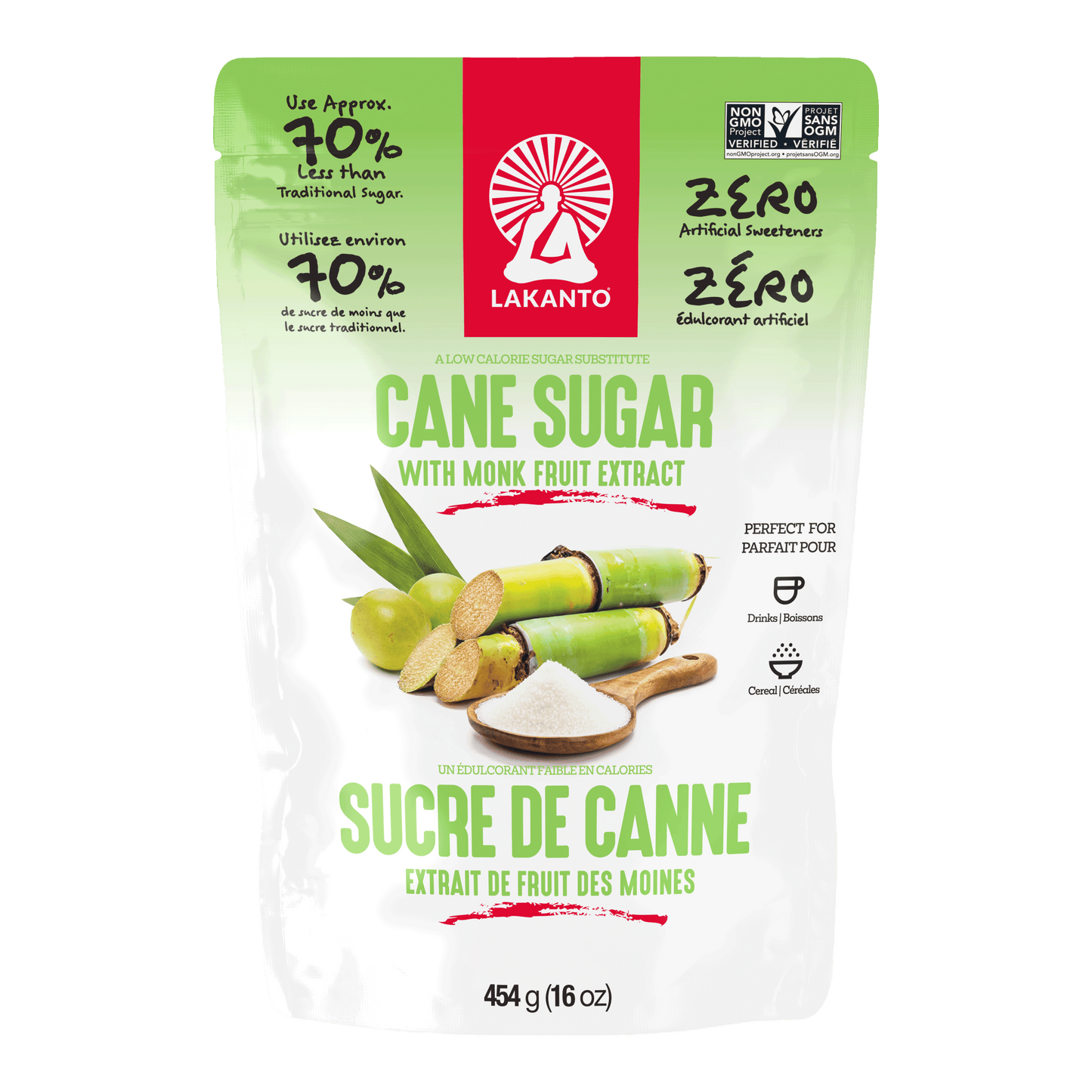 Cane Sugar with Monkfruit (1 lb)